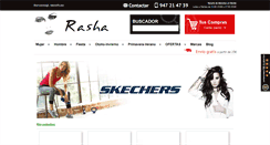 Desktop Screenshot of calzadosrasha.com