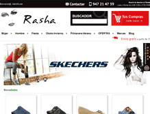 Tablet Screenshot of calzadosrasha.com